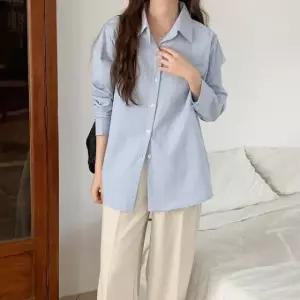 코튼 프릴블라우스 팬던트 쉬폰블라우스 블라우스 (WFKJX97)