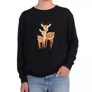 기모맨투맨 사슴가족 사슴형제 커플그림 다양한색상 전사이즈 (WFKIX2D)