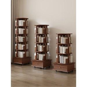 회전형 책장 인테리어 북타워 우드 회전 거실 틈새 수납