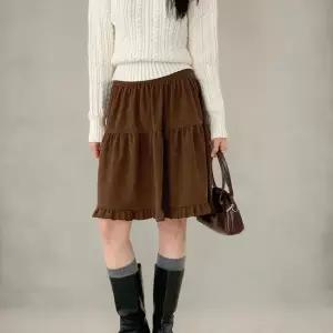 [하프클럽/]여성 프릴 골덴 후레아 큰사이즈 FW 스커트