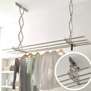 빨래건조대 천정 천장 빨래걸이 봉 올스텐3단 베란다 (WFHCJRG)