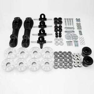 더블 행 롤러 스케이트 알루미늄 합금 기본 악세서리 드라이 아이스 하드웨어 바퀴 나사 어셈블리 지원 패