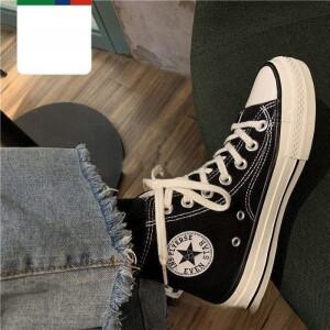 레트로 하이탑 캔버스화 남성 캐주얼 신발 봄 여름 트렌디 올매치 1970년대 스타일 INS 보드화 통기성 가벼