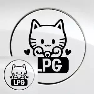 LPG 차량 주유구 장식 스티커 블랙 자동차 외부 꾸미기 꾸미기용 (WFKKYRY)