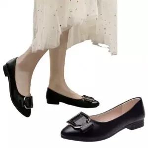 D자 플랫 슈즈걸스 클래식룩 심플 이지 데일리 (WFKK0A5)