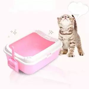 모래안튀는 아기 소형 화장실 핑크 고양이