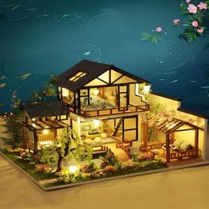 미니어처 집 키트 건물 피규어 DIY 소품 하우스 한옥