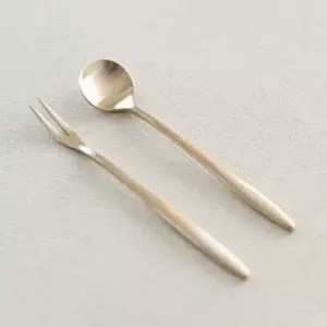 방짜유기 297OXD73 시리즈 티스푼 티포크 소 세트 수저 커트러리 포크