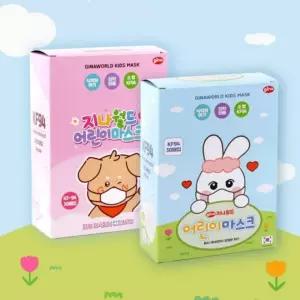 지나월드 어린이 가벼운 마스크 5매입 (KF-94)