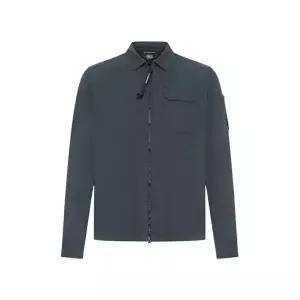 [CP COMPANY]시피컴퍼니 개버딘 지퍼 렌즈 오버 셔츠 건메탈 남성 20CMOS705A 110143G 921