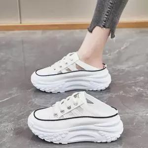 [라일리] Rly 배색 어글리슈즈 신발끈 스니커즈 운동화 뮬 여자