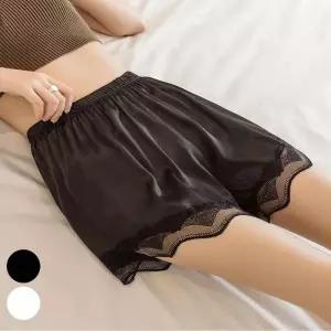 [라일리여성언더웨어] Rly 잠옷 바지 여름 이너 반바지 속바지 레이스 실크