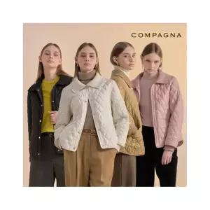 [꼼빠니아] 25FW 울니트 카라 퀼팅 자켓