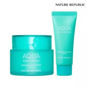 [네이처리퍼블릭/160ml 대용량] 슈퍼 아쿠아 맥스 컴비네이션 수분크림 스페셜 세트