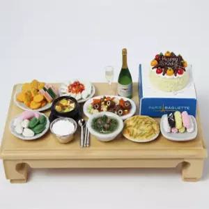 납골당꾸미기 생일상(대) 미니어처 상차림 제사상 추모관 봉안당 잔치음식 납골당미니어쳐