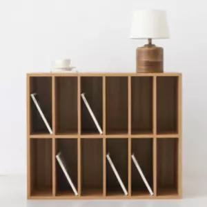 마켓비 낮은 책장 책꽂이 서재 거실 원목 우드 캄포 BNS