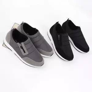 행텐 국산 남성 겨울 패딩 기모 지퍼 키높이 슬립온 4cm