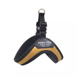 프리독 RUN 스웨이드 하네스(카멜) 애견 강아지 애완 반려 가슴줄 가슴 견줄