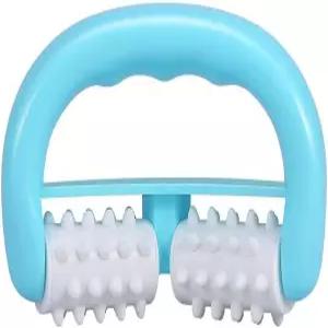 살뮤 휴대용 셀룰라이트 방지 마사지기 바디 롤러 딥 티슈 마사지 스틱 도구 팔 다리 허벅지 엉덩이용