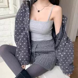 [다잇템] 여자 꽈배기 니트 빅사이즈 혼방 스웨터 숏팬츠