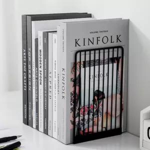 라인 L자 북엔드 2p세트(블랙)테이블정리 잡지 책칸막이 꽂이 고정 책대 지지대 칸막이 앤드 상용품