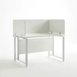 [티에스퍼니처]사무실 책상가림막 목재 스크린파티션 1800 클립유닛