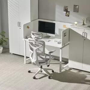 [티에스퍼니처]사무실 책상가림막 목재 스크린파티션 1600 클립유닛