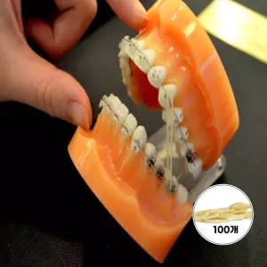 치아 교정고무줄 셀프 착용 교정기 5size 100개