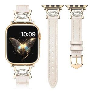 40mm 얇은 10) 41mm 블링 melyis 5 3 apple 밴드, 드레시 2 se-베이지용 여성용 6 42mm(시리즈 watch 가죽 iwatch 8 9 38mm, 7 시리즈 10 4 밴드