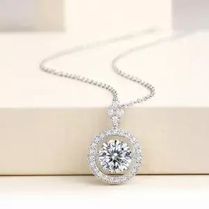 [메종드쉬] 모이사나이트 목걸이 랩다이아 댄싱 BMN013