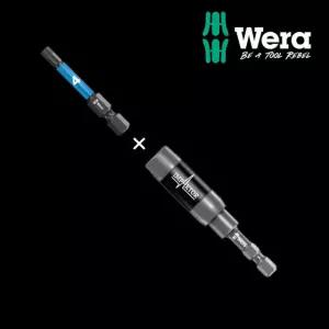 WERA 베라 수공구 840/4 IMP DC 1/4 임팩 육각 비트 SW4 -50mm + 임팩 비트홀더 897/4 IMP R SB 세트