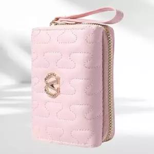 [라메리에] PU 스타일 반지갑 동전지갑 브이 블루 미니 지갑용