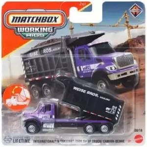 매치박스 작업 장비 인터내셔널 워크스타 7500 덤프트럭 [퍼플] 08/16 다이캐스트 장난감 차량