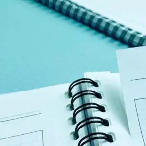 이지컷 절취선 A4 방안 노트 모눈종이 색상 랜덤 1권 스프링노트 ...