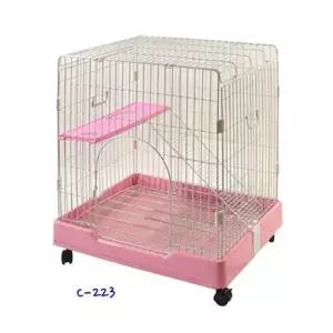 고품질 s 아델라 C-223 고양이장 (1단 핑크) 고양이장 고양이펜스 고...