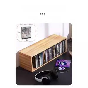 프리미엄 게임 타이틀 보관 케이스 랙 정리대 3칸 CD 디스 플레이 플스 월넛