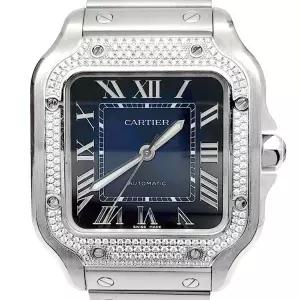 [중고명품] 산토스 다이아 스틸 시계 W4SA0006 L918012