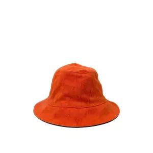 [중고명품] 데님 모노그램 리버시블 에센셜 버킷햇 오렌지 네이비