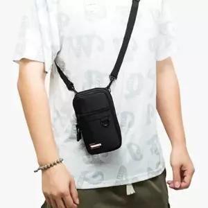 남성 미니힙색 카라비너 크로스백 간단한 외출 힙색-WFI0PED