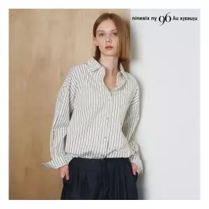 나인식스뉴욕 정상가:79,000원 ㅣ 스트라이프 카라넥 버튼업 긴팔 셔츠 NP3BA022L0 1058541