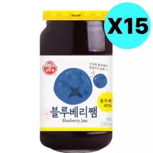 오뚜기 블루베리 쨈 과일 잼 500g X 15개 대용량 업소 BNS
