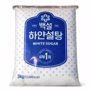 백설 하얀 설탕 3kg 6봉
