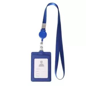 1개 블루 사원증 릴 목걸이 릴홀더 출입증 목걸이 줄 WCA4B24