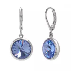 es4067 10mm 라이트사파이어 오스트리아 크리스탈 제작 레버백 원터치 귀걸이