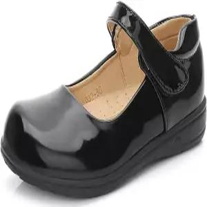 TENGTA 소녀 메리 제인 플랫 컴포트 유니폼 드레스 슈즈 캐주얼 여성 슬립온 댄스 학교 결혼식 파티 교회