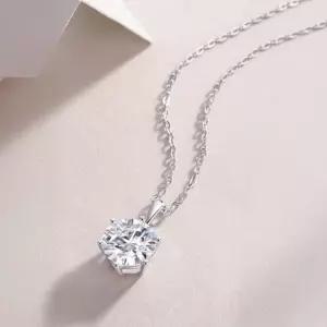 메종드쉬 모이사나이트 목걸이 랩다이아 6프롱 BMN007