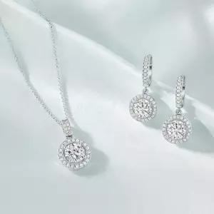 메종드쉬 모이사나이트 세트 귀걸이 목걸이 BMS023