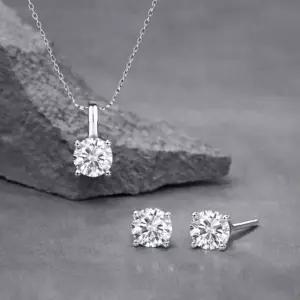 메종드쉬 모이사나이트 세트 귀걸이 목걸이 BMS014