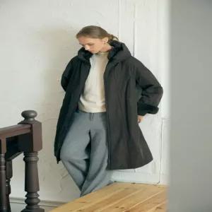 밍크후드 천연퍼안감 구스다운 롱프라다 CNEWLPB01