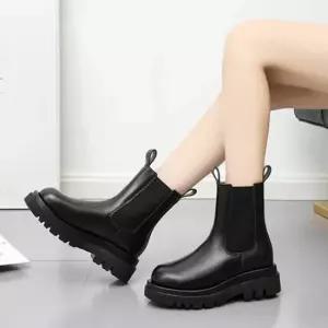 하이틴룩부츠 여성 롱미들 라운드 통굽 부츠 가을 외출 코디 20대 시크무드스타일워커